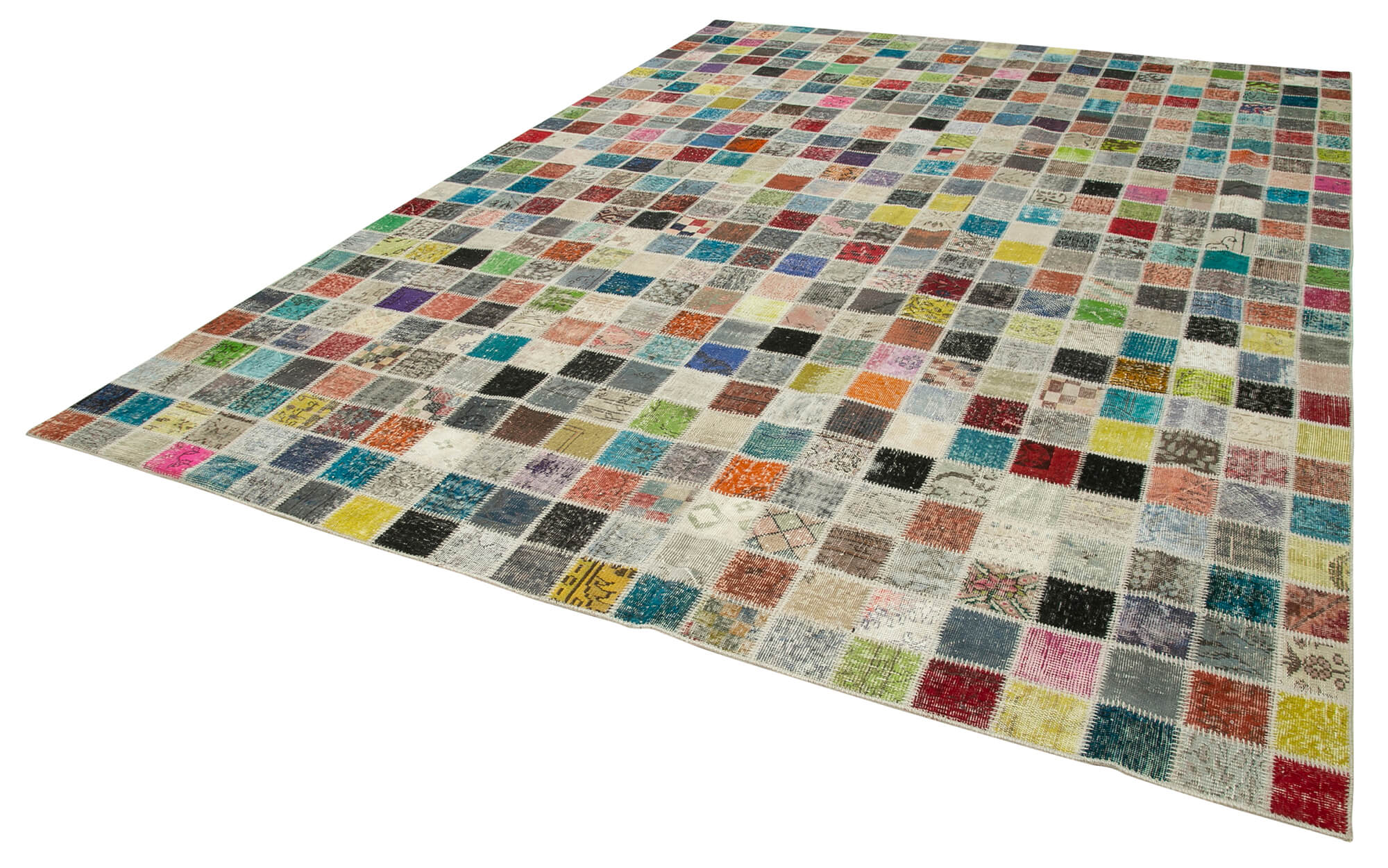 10x13 Multicolor Patchwork Rug - 24089