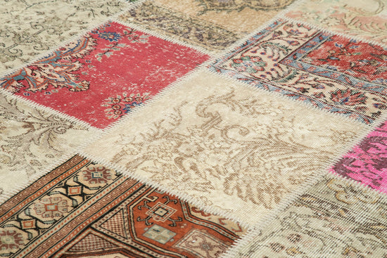 10x13 Beige Patchwork Rug - 24096
