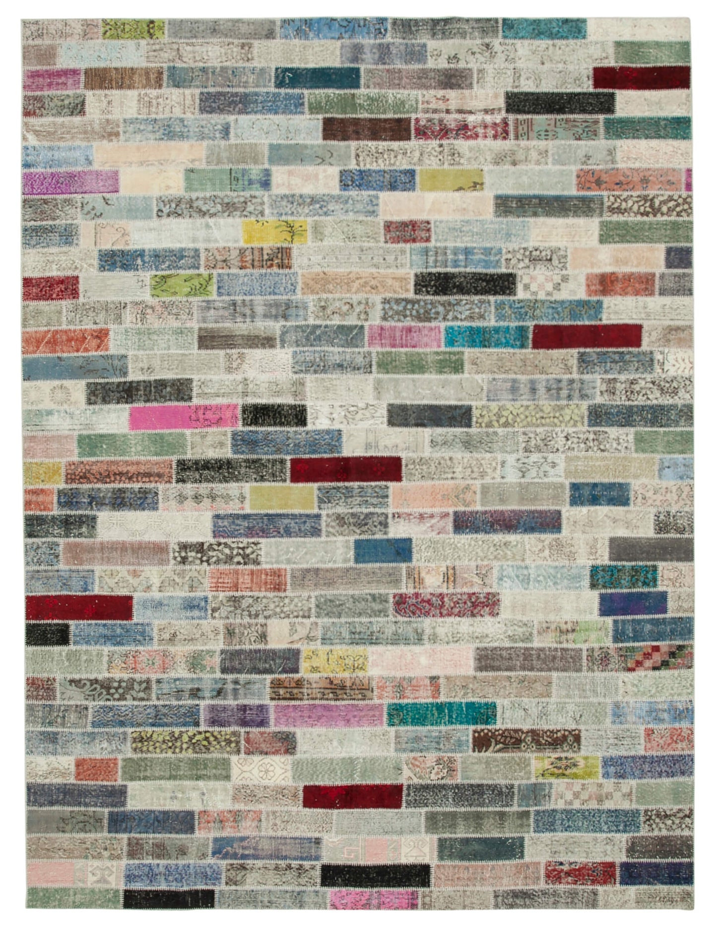10x13 Multicolor Patchwork Rug - 24118