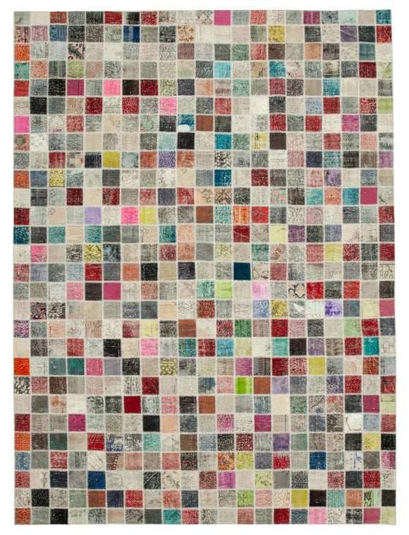 10x13 Multicolor Patchwork Rug - 24167