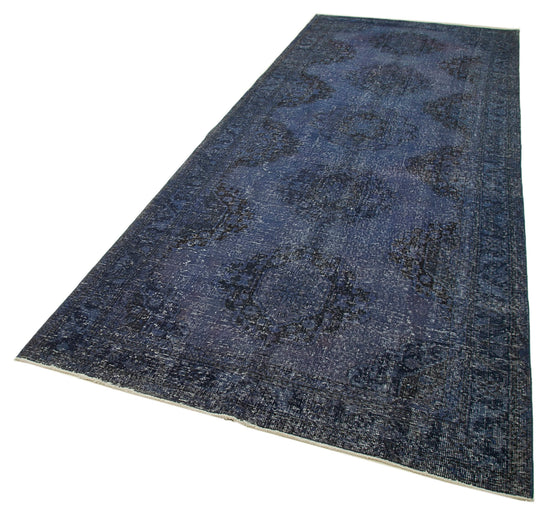 5x13 Purple Turkish Over Dyed Runner Rug - 24173