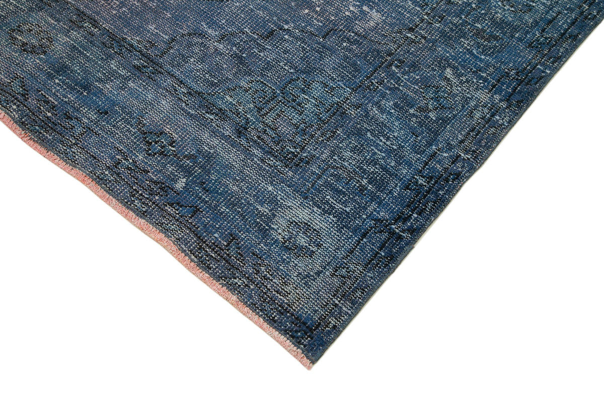 5x12 Blue Turkish Over Dyed Runner Rug - 24175