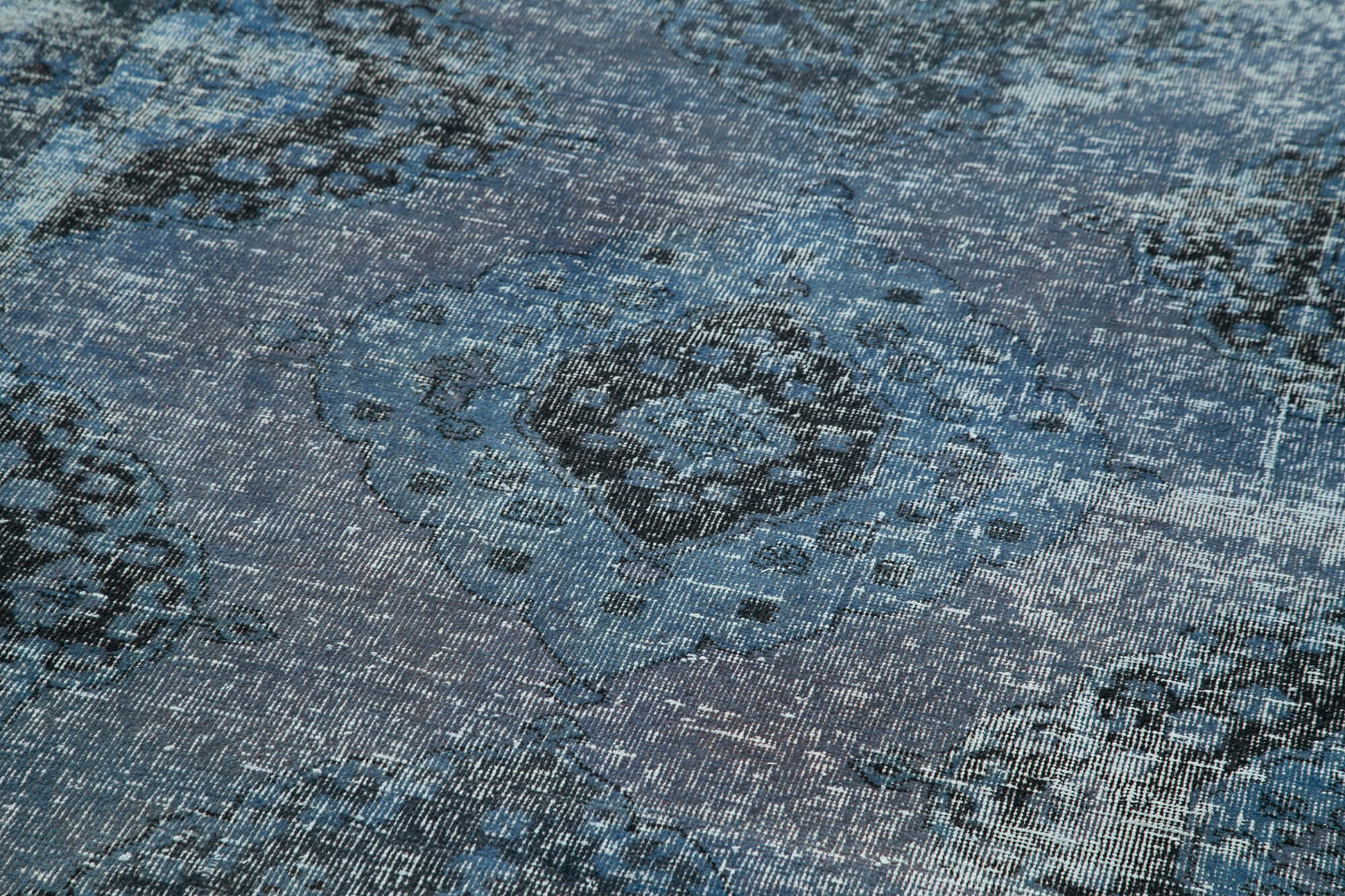 5x12 Blue Turkish Over Dyed Runner Rug - 24177
