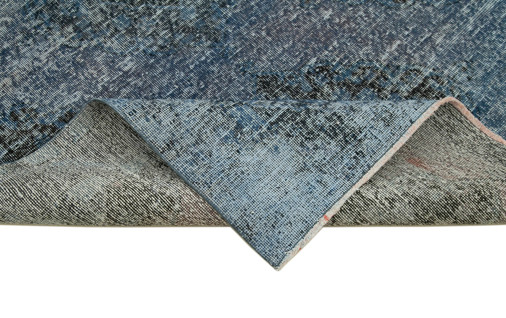 5x12 Blue Turkish Over Dyed Runner Rug - 24177