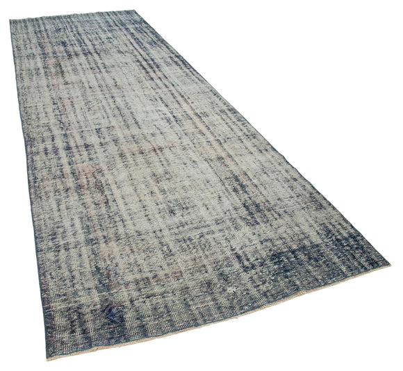 5x13 Blue Turkish Over Dyed Runner Rug - 24179