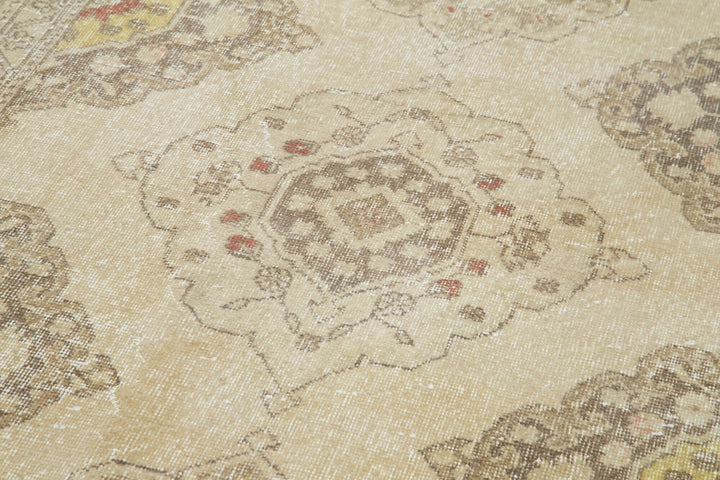 5x12 Beige Turkish Vintage Runner Rug - 24191