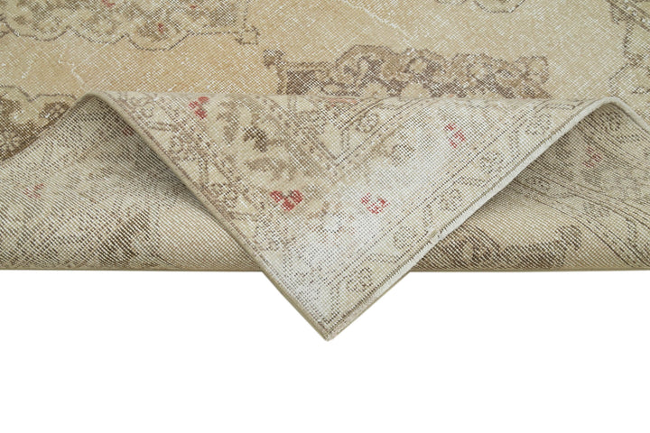 5x12 Beige Turkish Vintage Runner Rug - 24191
