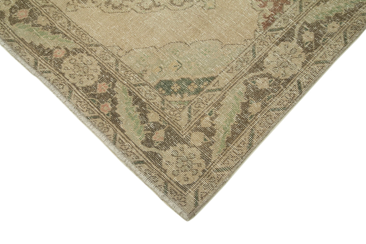 5x12 Beige Turkish Vintage Runner Rug - 24192