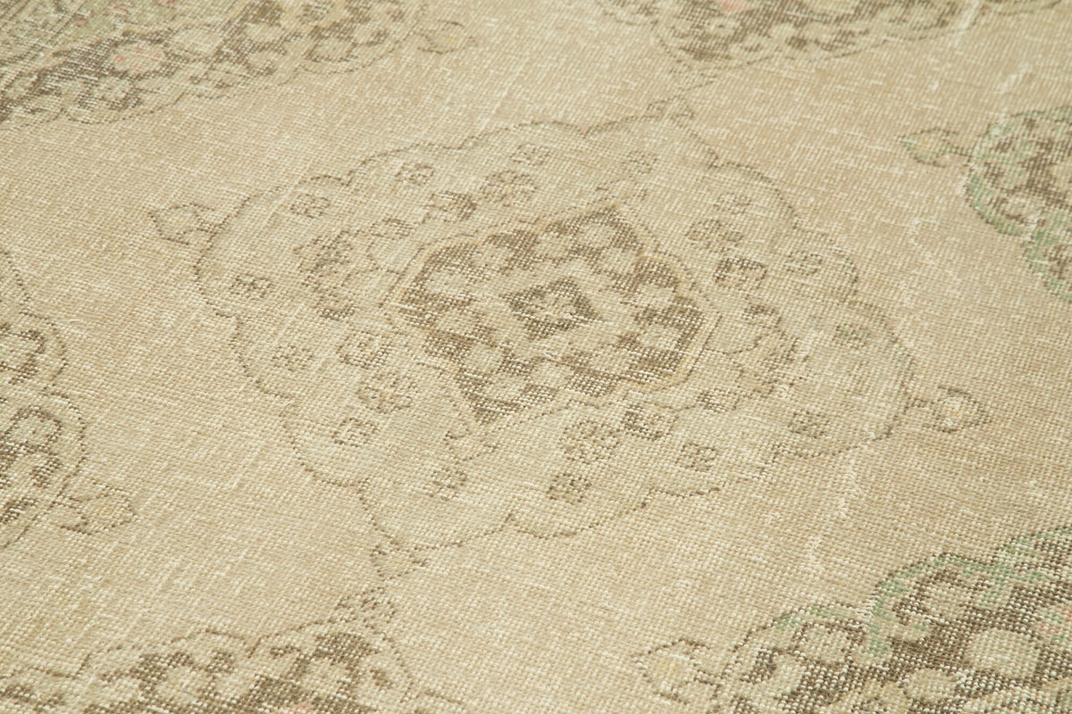 5x12 Beige Turkish Vintage Runner Rug - 24192