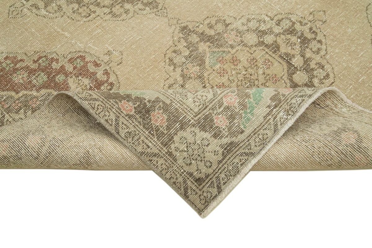 5x12 Beige Turkish Vintage Runner Rug - 24192