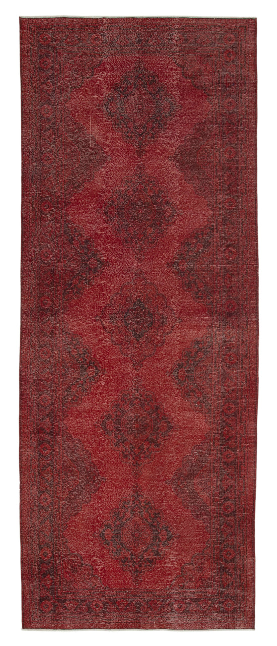 5x12 Red Turkish Over Dyed Runner Rug - 24193