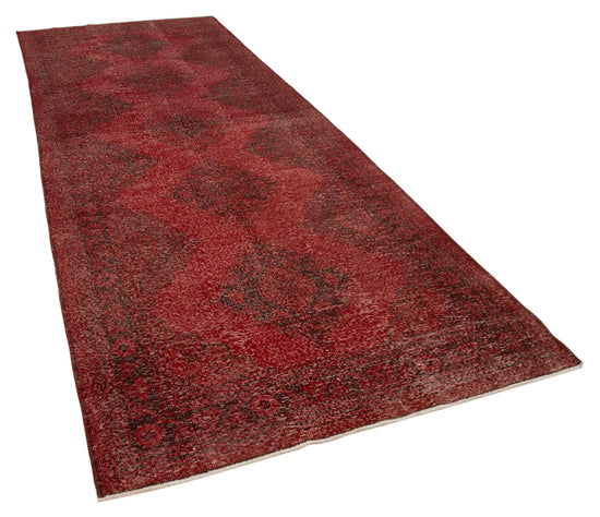 5x12 Red Turkish Over Dyed Runner Rug - 24193