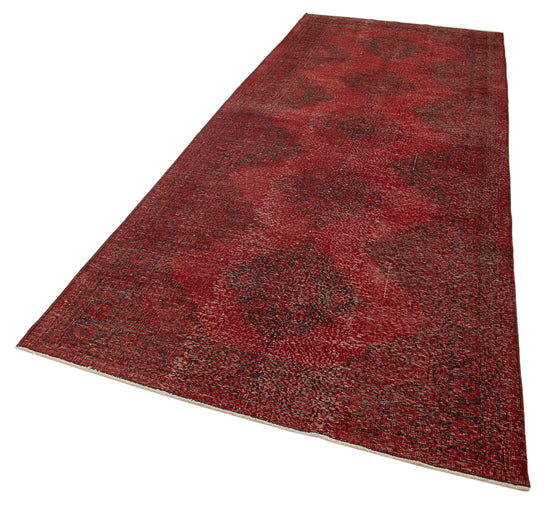 5x12 Red Turkish Over Dyed Runner Rug - 24193