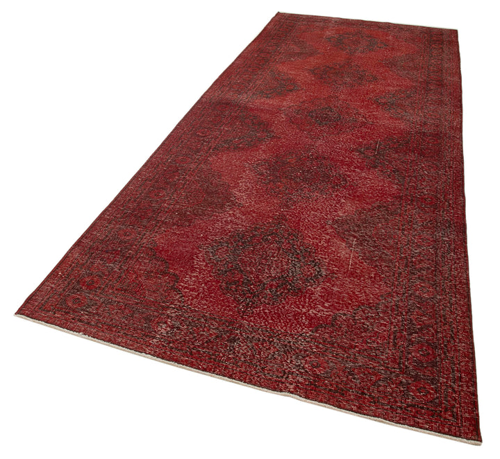 5x12 Red Turkish Over Dyed Runner Rug - 24193