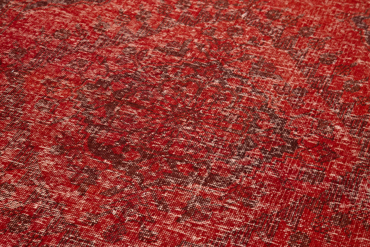 5x13 Red Turkish Over Dyed Runner Rug - 24194