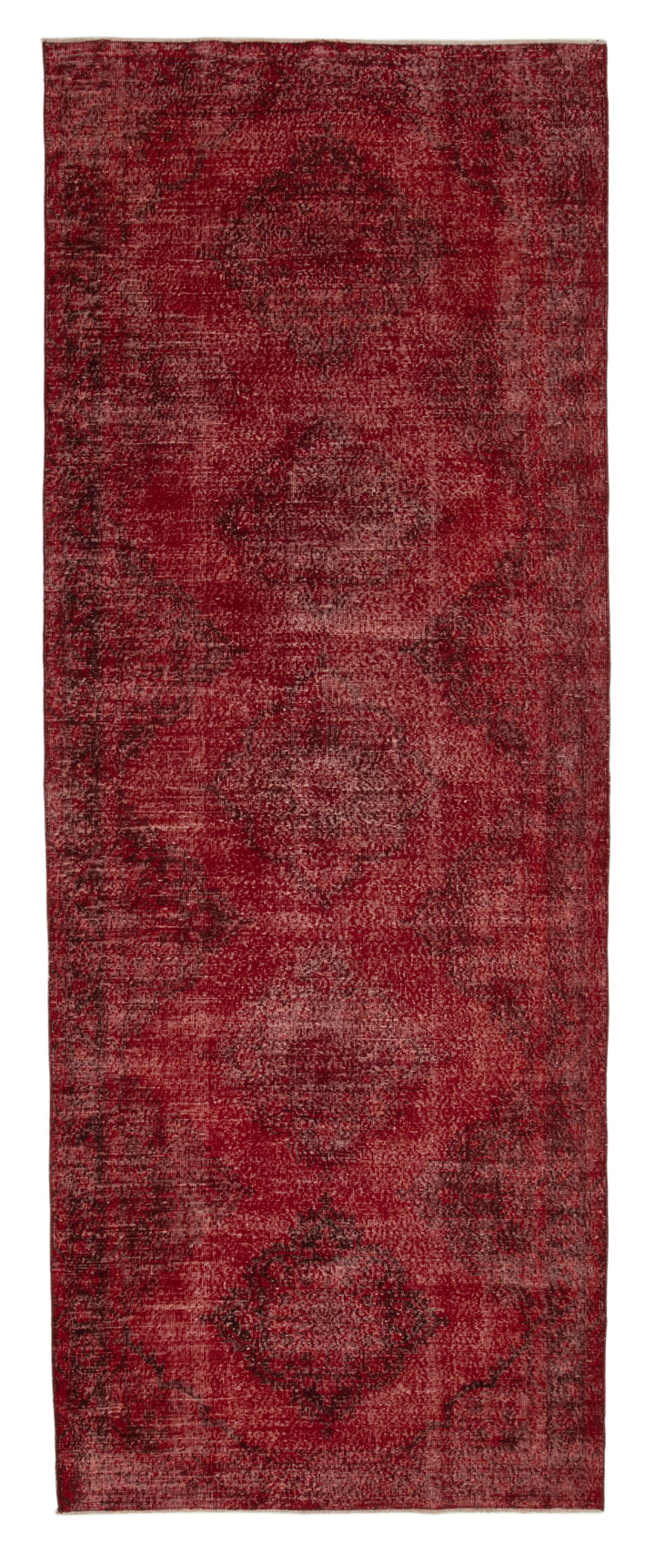 5x13 Red Turkish Over Dyed Runner Rug - 24195