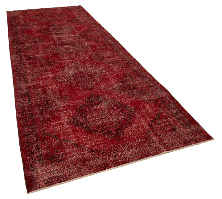 5x13 Red Turkish Over Dyed Runner Rug - 24195