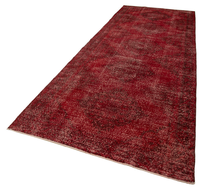 5x13 Red Turkish Over Dyed Runner Rug - 24195
