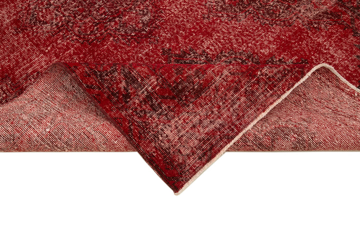 5x13 Red Turkish Over Dyed Runner Rug - 24195