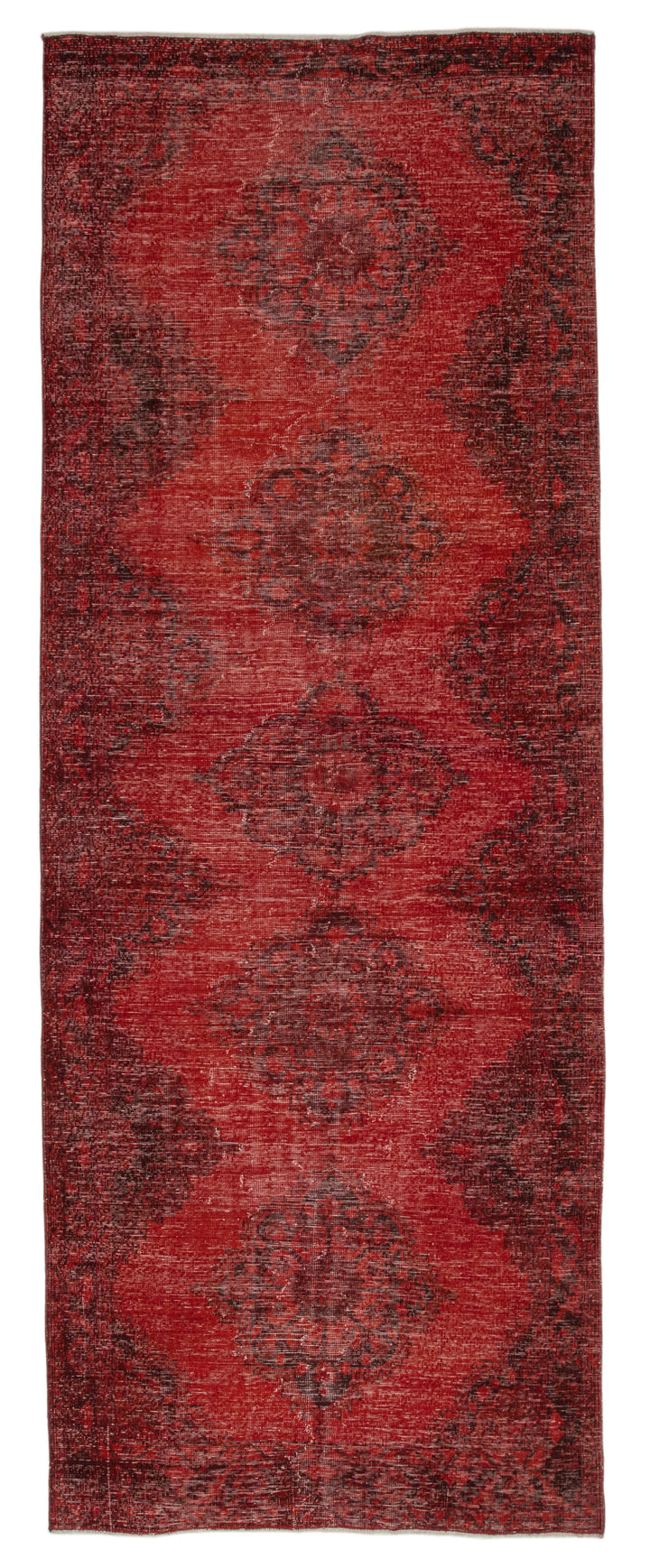 5x13 Red Turkish Over Dyed Runner Rug - 24196