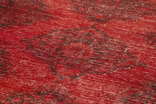 5x13 Red Turkish Over Dyed Runner Rug - 24196