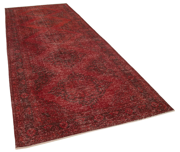 5x12 Red Turkish Over Dyed Runner Rug - 24197