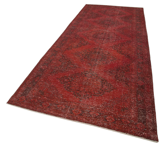 5x12 Red Turkish Over Dyed Runner Rug - 24197