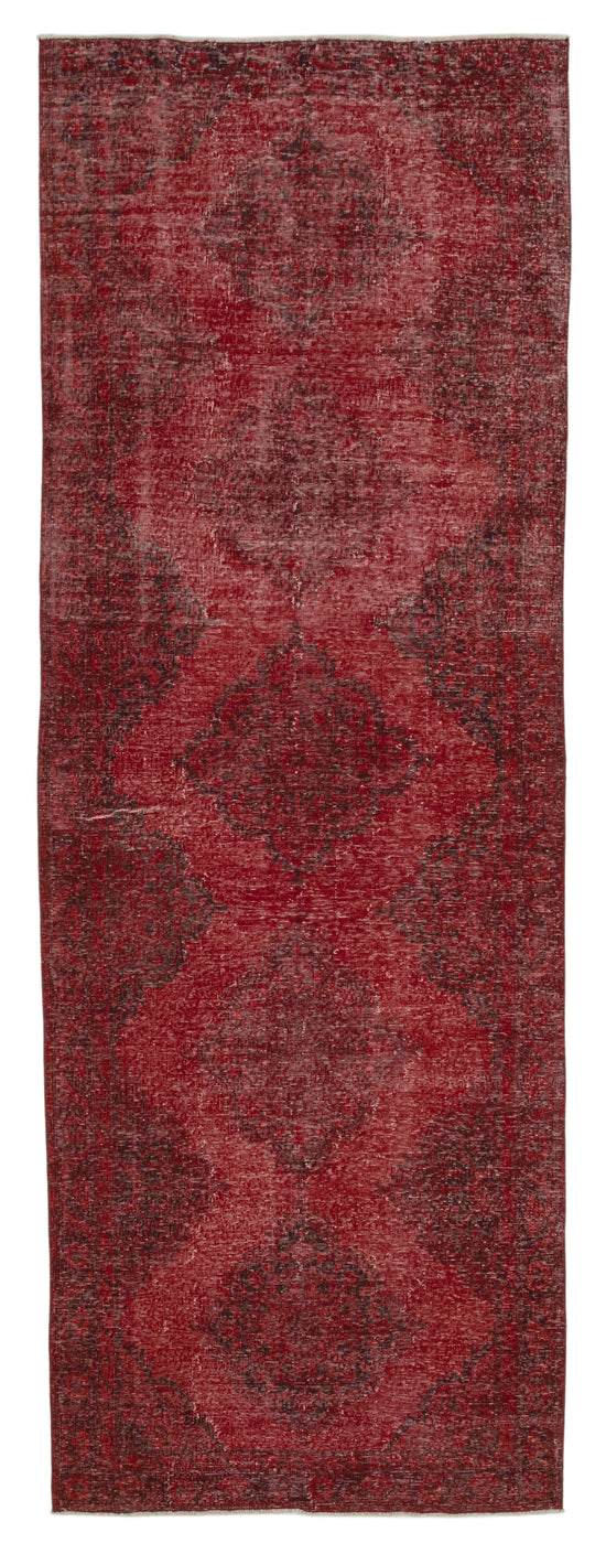 4x12 Red Turkish Over Dyed Runner Rug - 24199