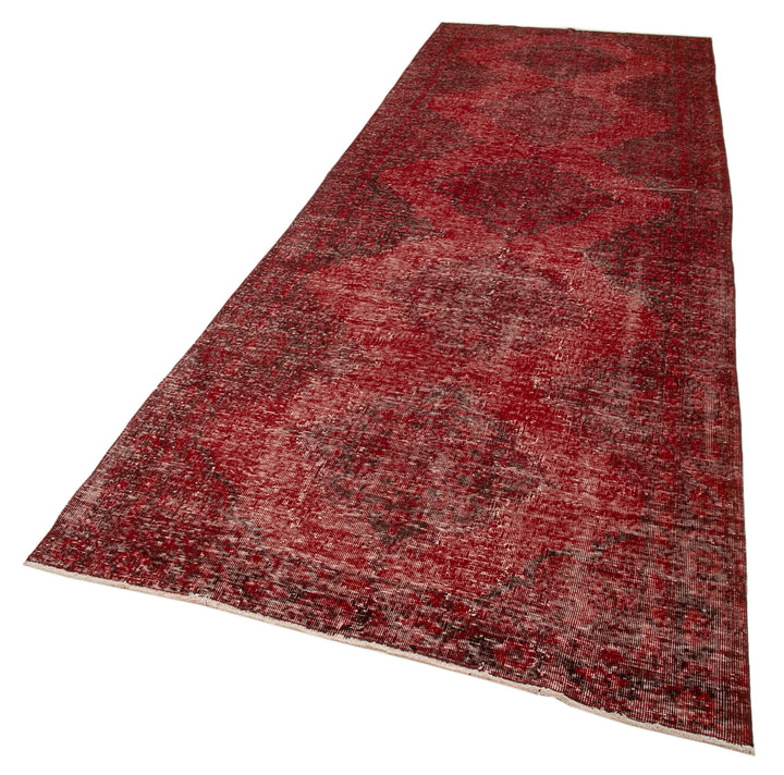 4x12 Red Turkish Over Dyed Runner Rug - 24199