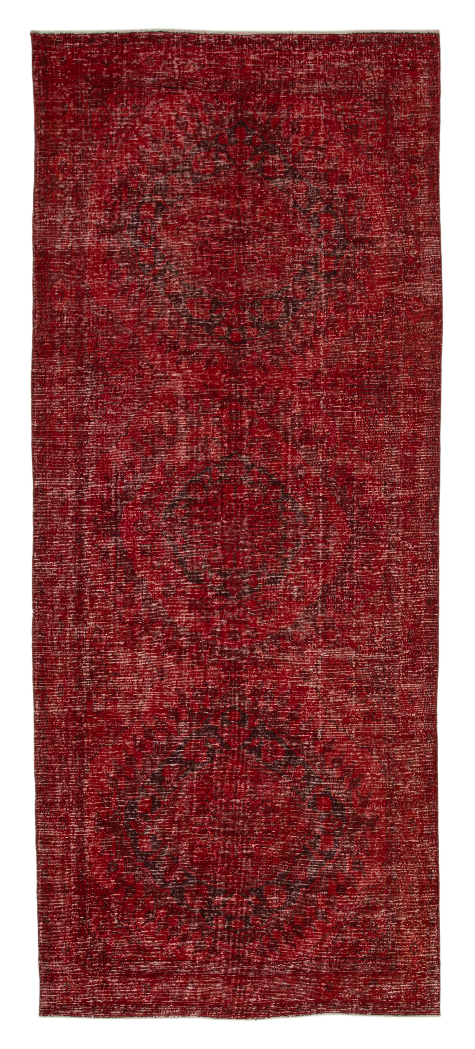 5x12 Red Turkish Over Dyed Runner Rug - 24200