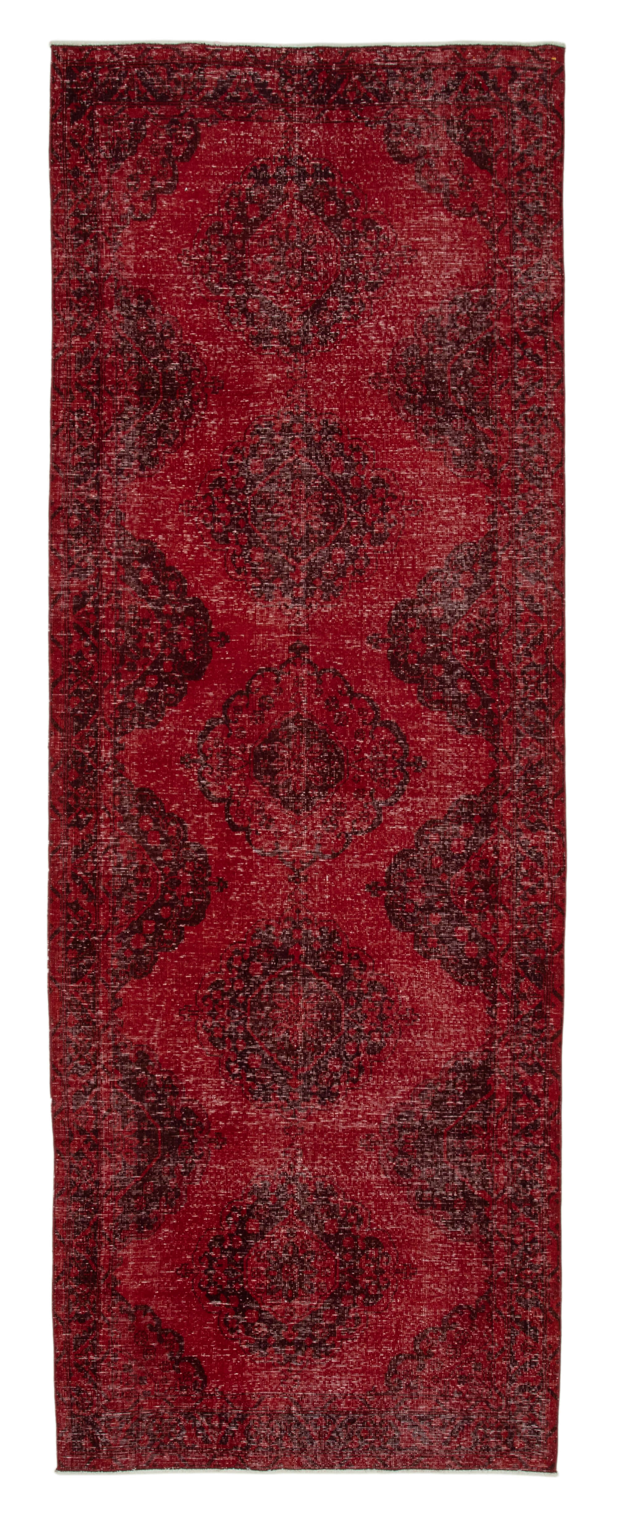 5x13 Red Turkish Over Dyed Runner Rug - 24201