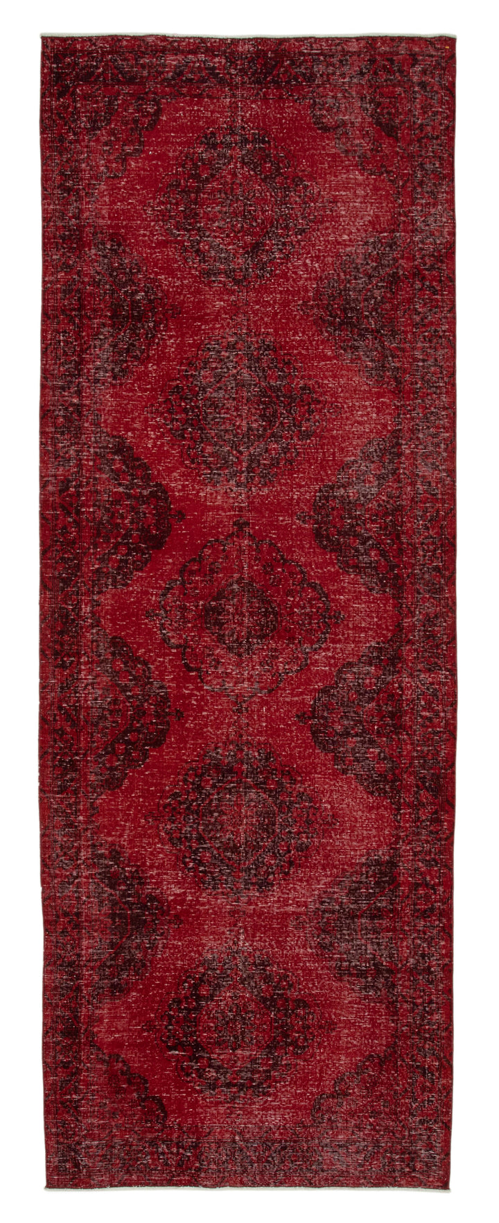 5x13 Red Turkish Over Dyed Runner Rug - 24201