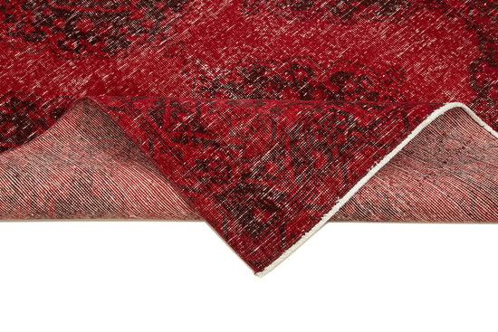 5x13 Red Turkish Over Dyed Runner Rug - 24201