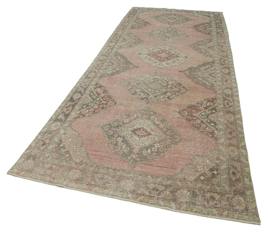 5x12 Beige Turkish Vintage Runner Rug - 24204