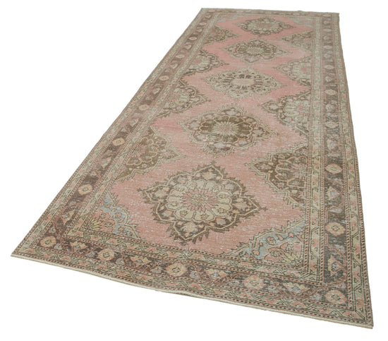 5x13 Beige Turkish Vintage Runner Rug - 24206