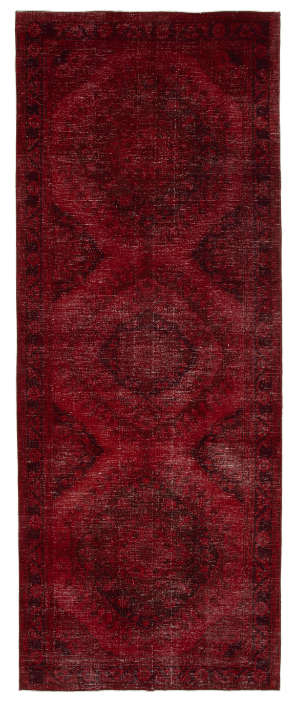 5x12 Red Turkish Over Dyed Runner Rug - 24208