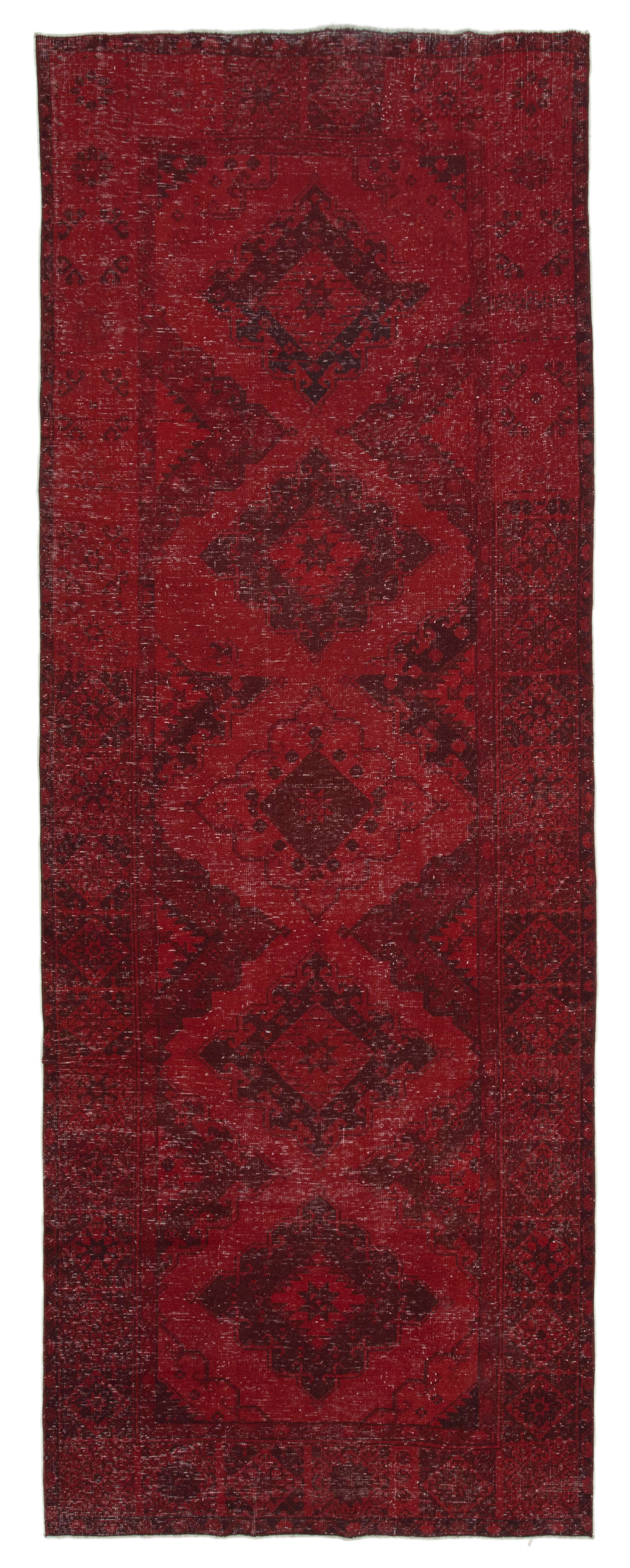 5x13 Red Turkish Over Dyed Runner Rug - 24210