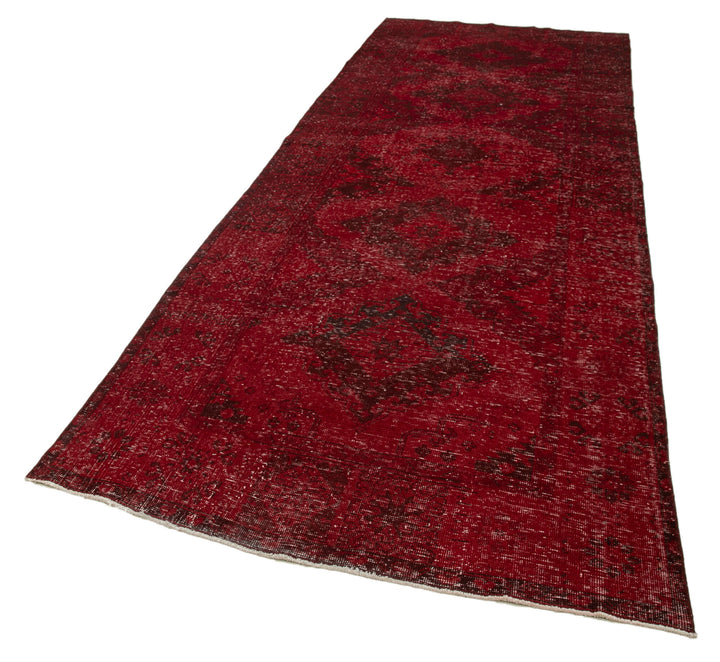 5x13 Red Turkish Over Dyed Runner Rug - 24210