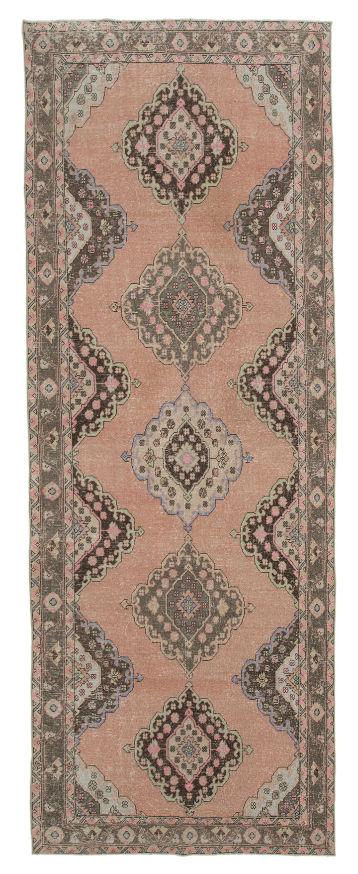 5x13 Beige Turkish Vintage Runner Rug - 24211