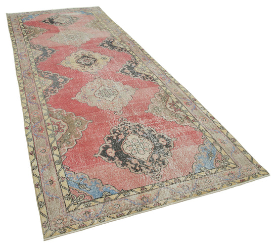 5x13 Beige Turkish Vintage Runner Rug - 24212