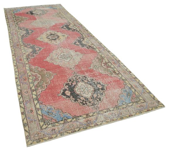 5x13 Beige Turkish Vintage Runner Rug - 24212