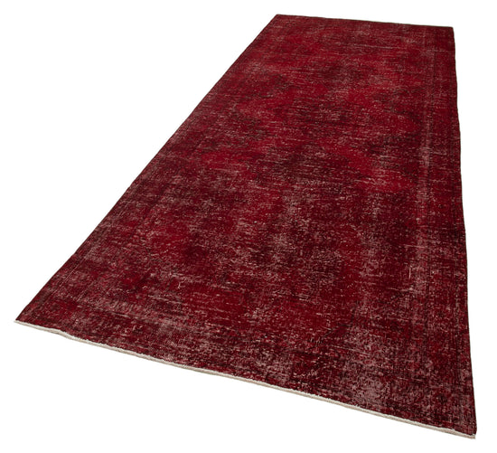 5x12 Red Turkish Over Dyed Runner Rug - 24213
