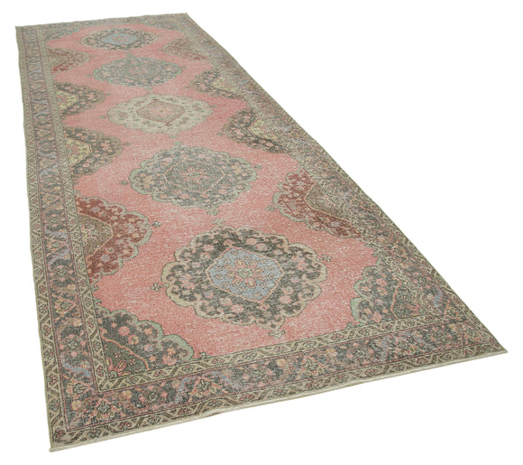 5x13 Beige Turkish Vintage Runner Rug - 24214