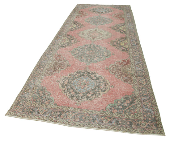 5x13 Beige Turkish Vintage Runner Rug - 24214