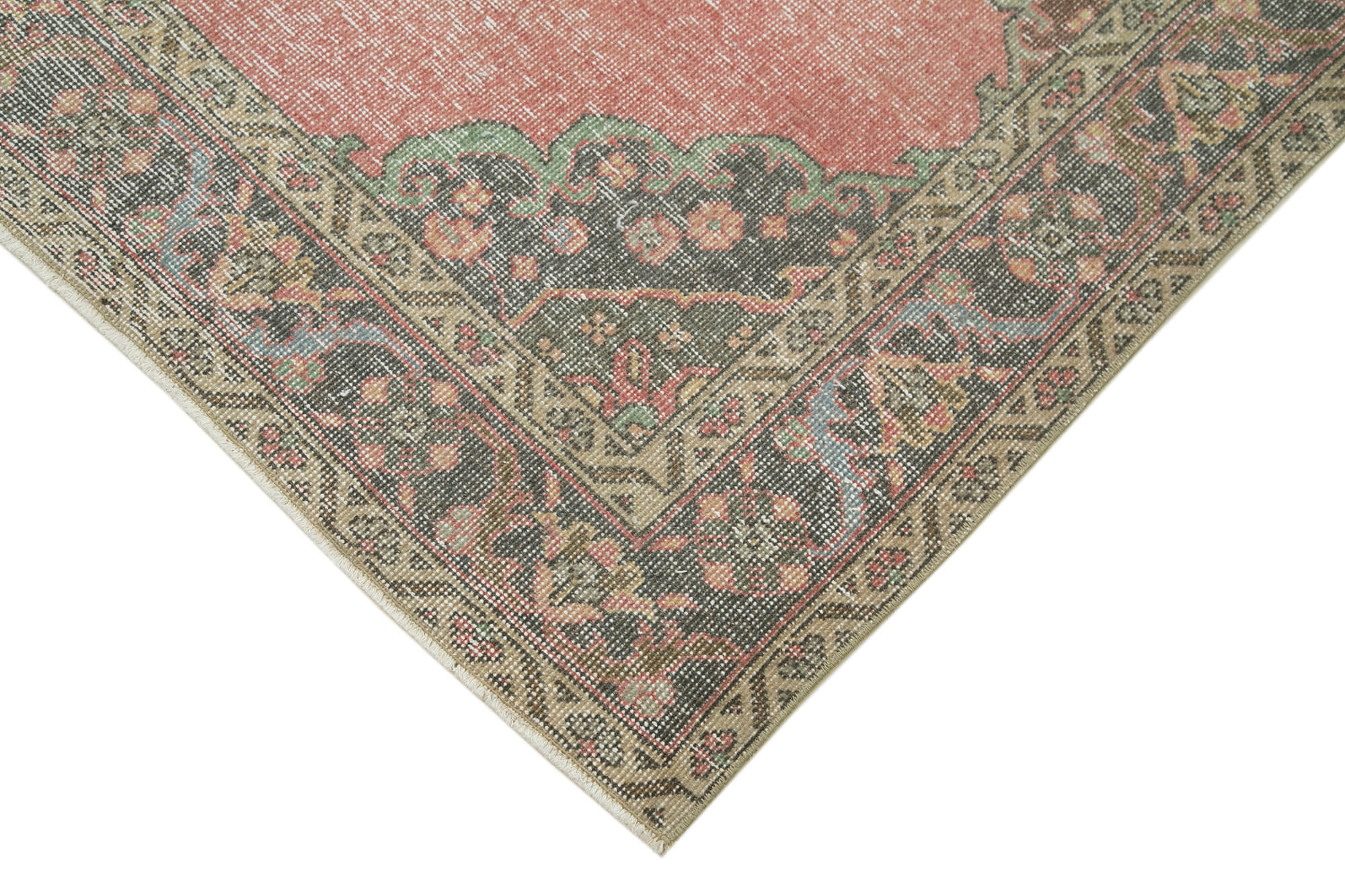 5x13 Beige Turkish Vintage Runner Rug - 24214