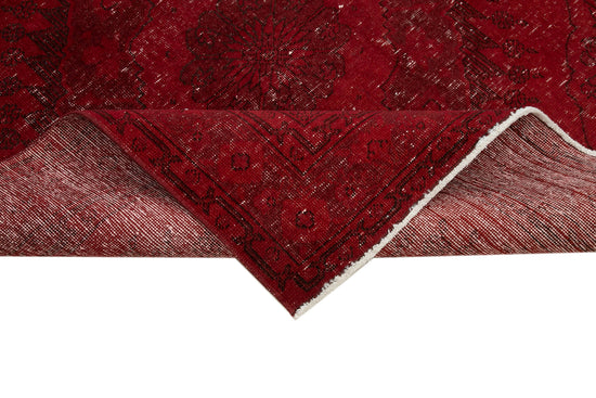 5x13 Red Turkish Over Dyed Runner Rug - 24215