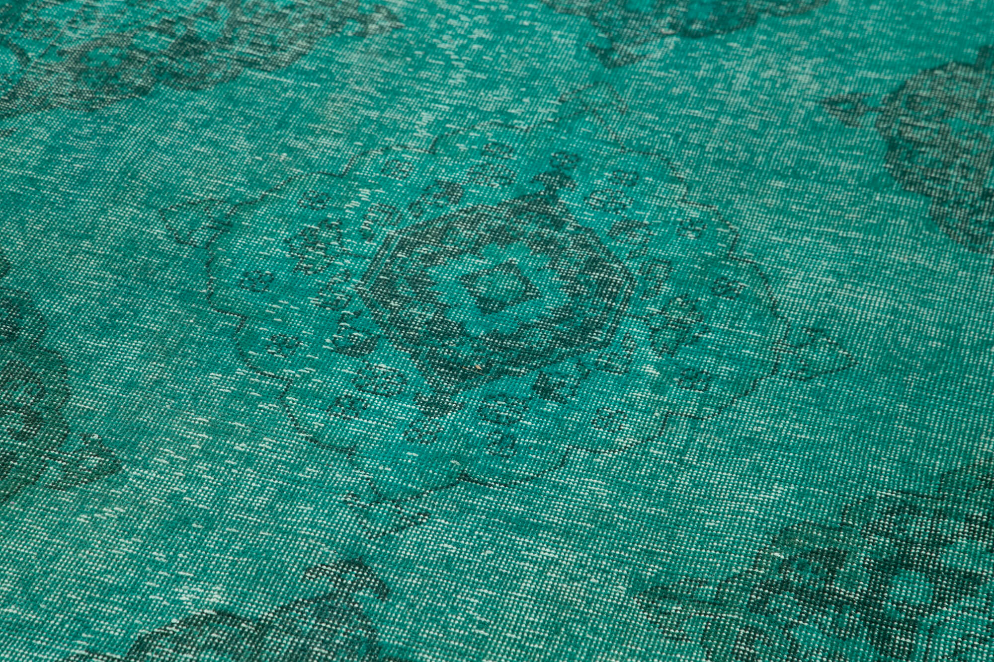 5x12 Turquoise Turkish Over Dyed Runner Rug - 24220