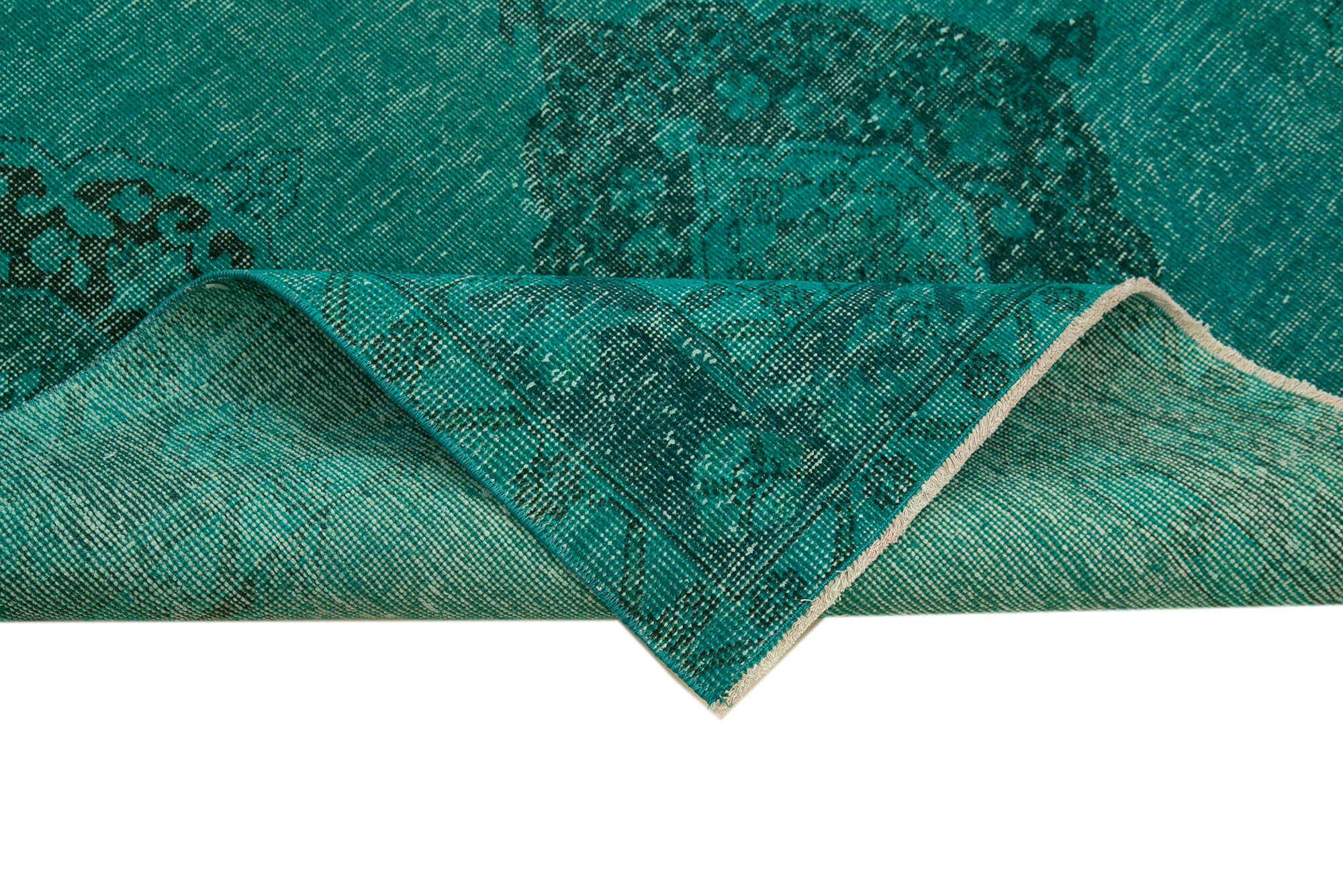 5x12 Turquoise Turkish Over Dyed Runner Rug - 24220