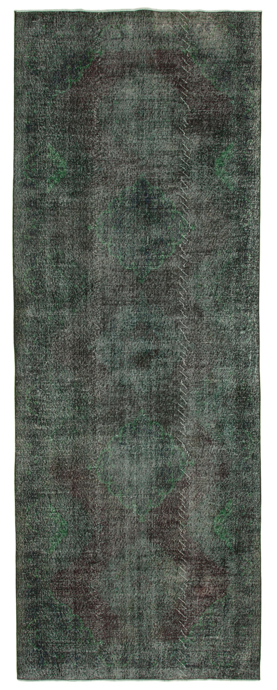 5x13 Black Turkish Over Dyed Runner Rug - 24221