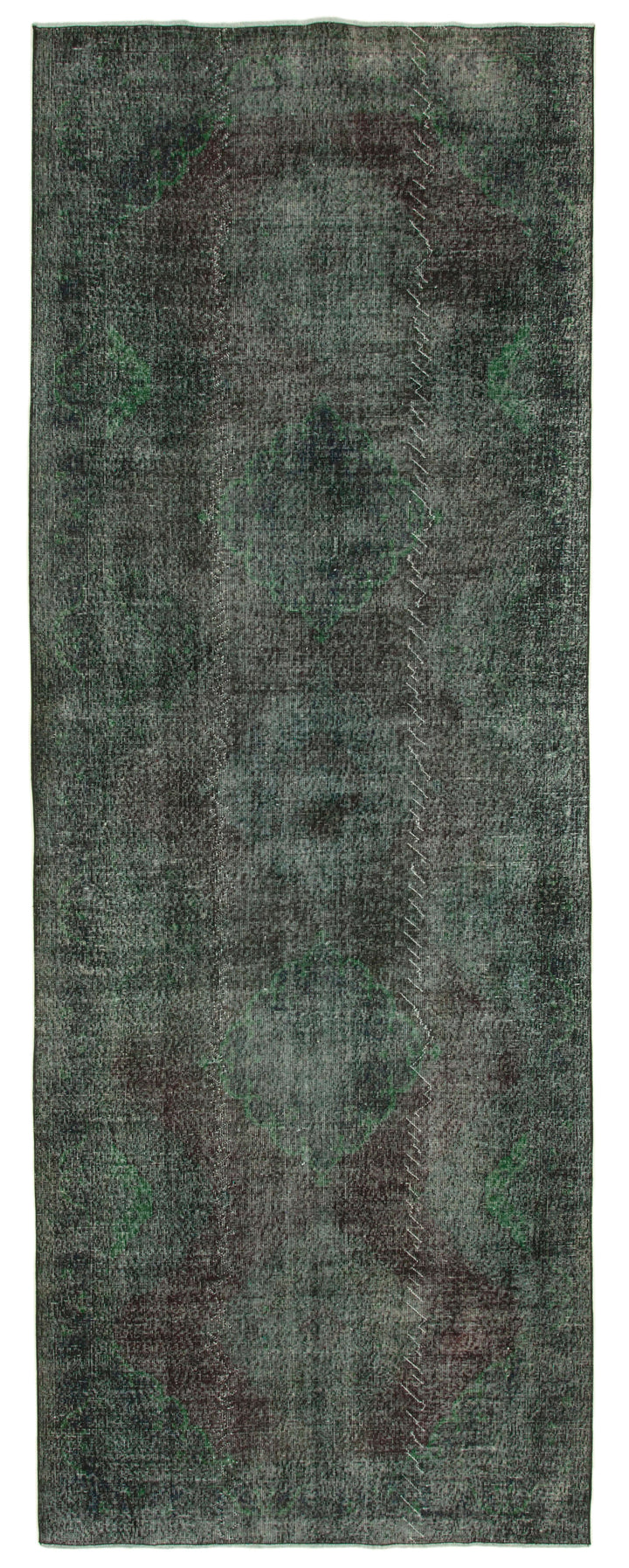 5x13 Black Turkish Over Dyed Runner Rug - 24221